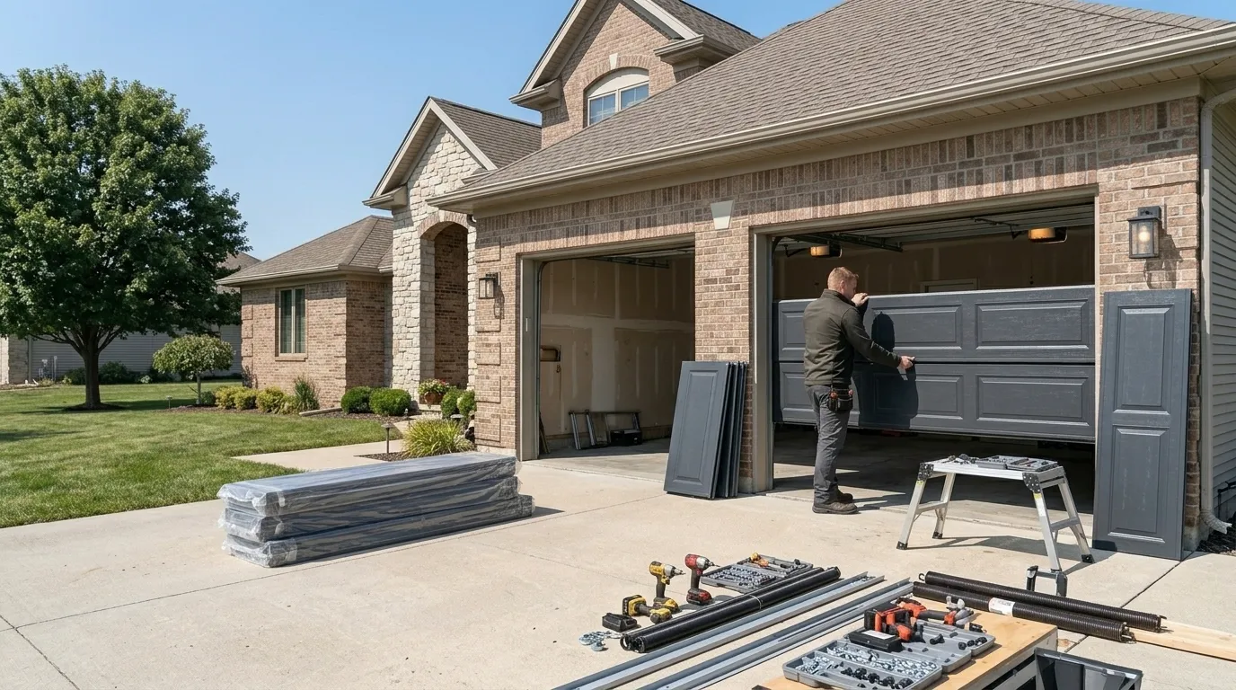 What Replacing a Garage Door Actually Involves Here