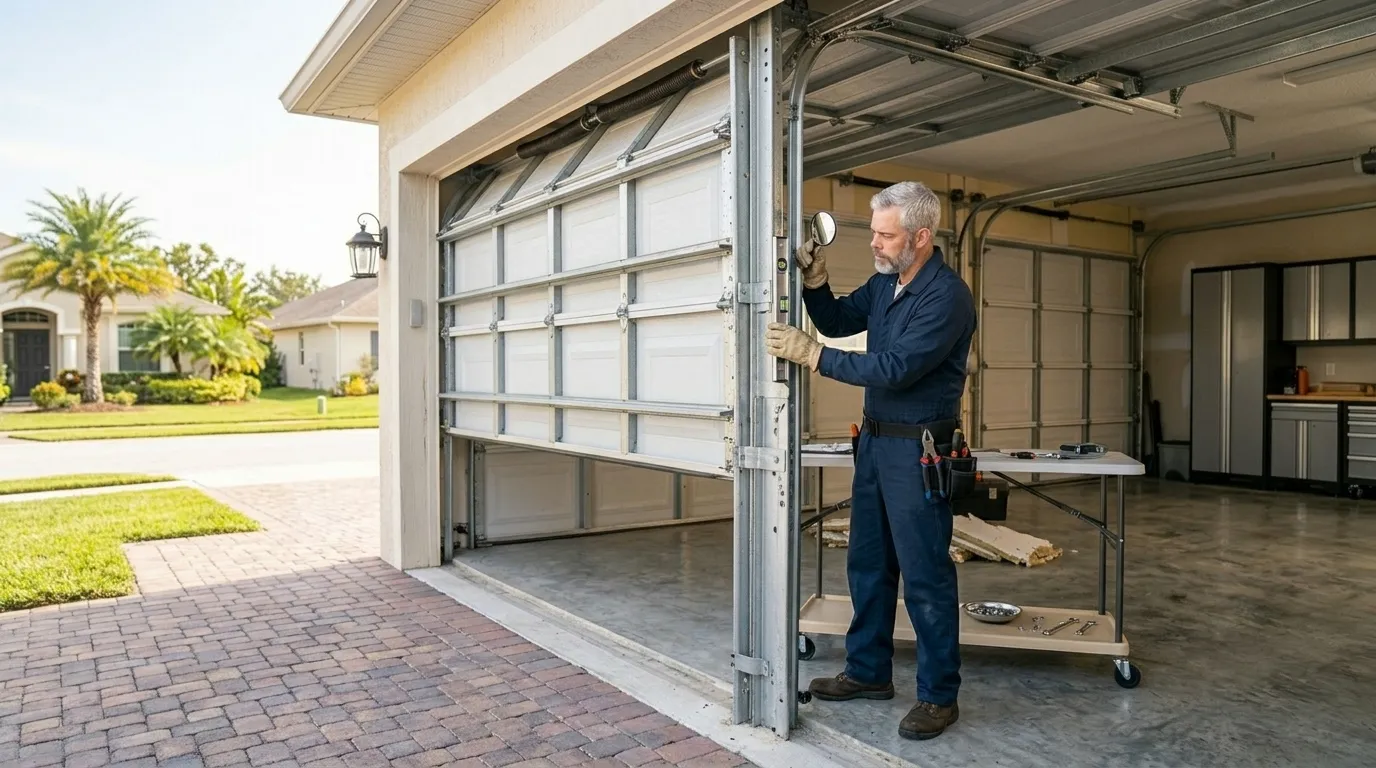 Carriage house garage door