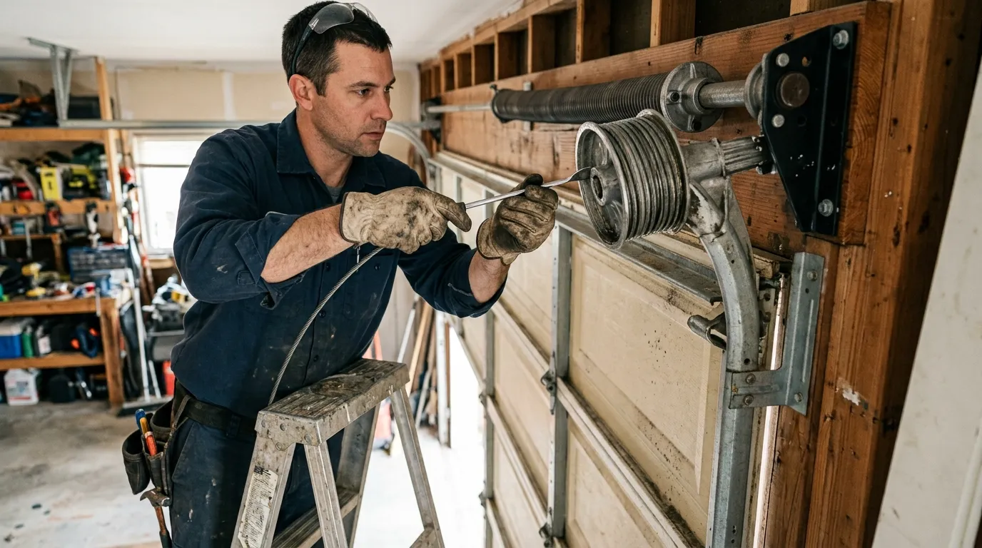 Repaired & tested - Rochester Hills garage door service
